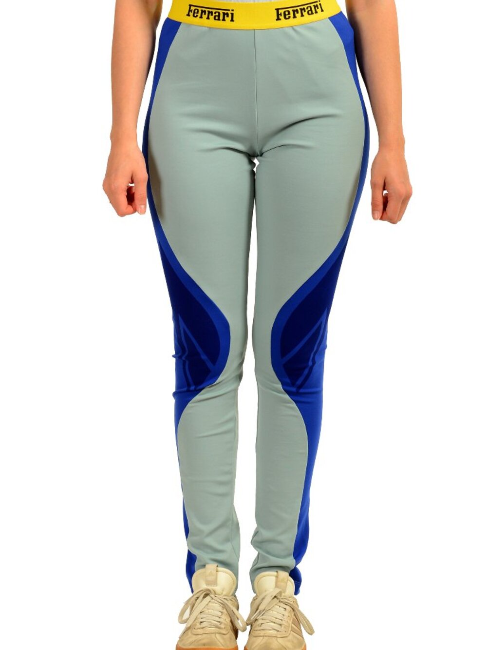 Scuderia Ferrari Women's "Tech Fabric" Multi-Color Leggings Pants US S IT 40